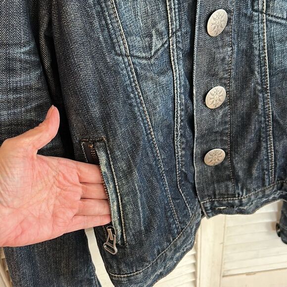 Thomas Wylde Designer π©βπ¨ Diamond π π Denim Jacket Unique Buttonsβand Zips! - Picture 10 of 17